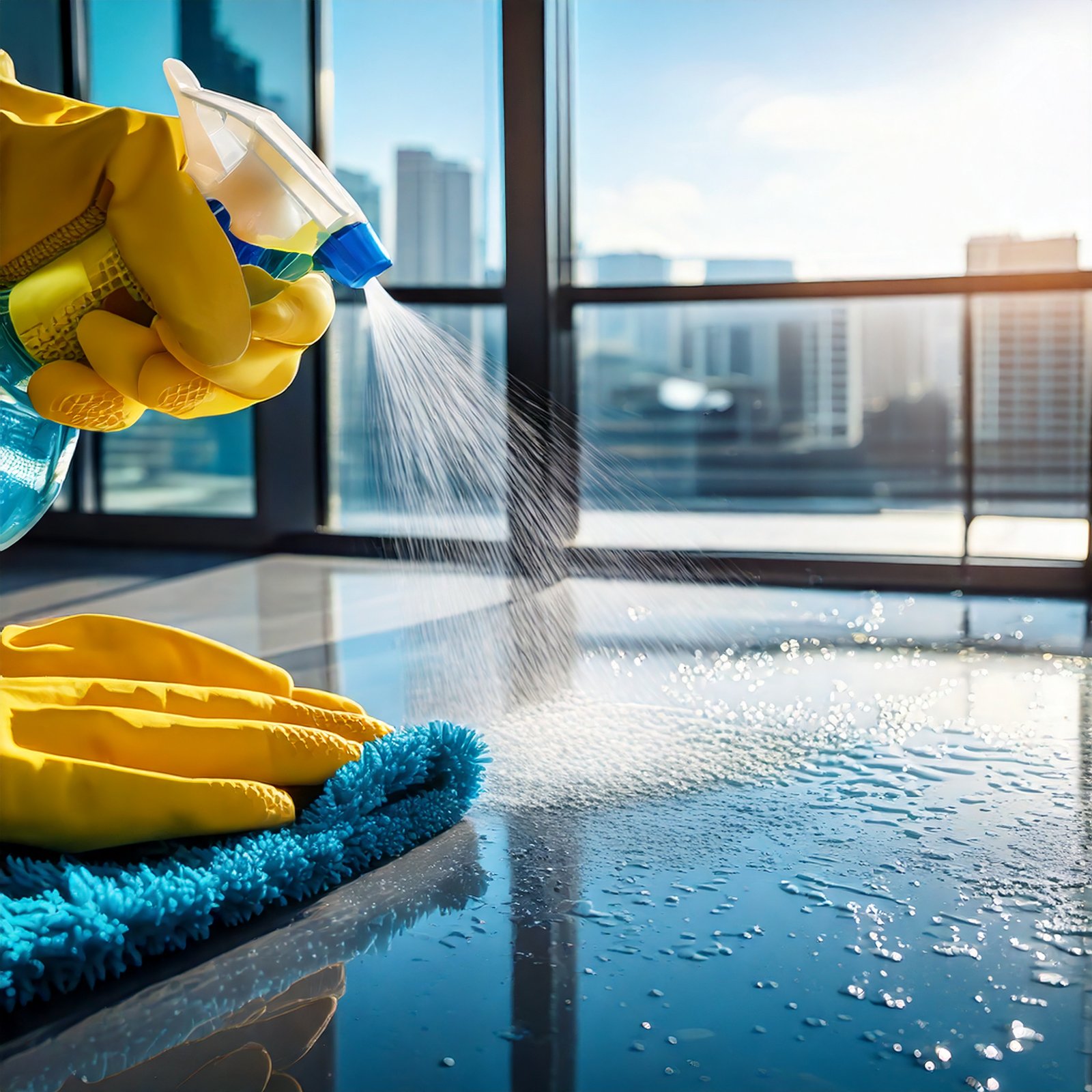 Firefly Erstelle mir ein Bild zum Thema Gebäudereinigung 90509