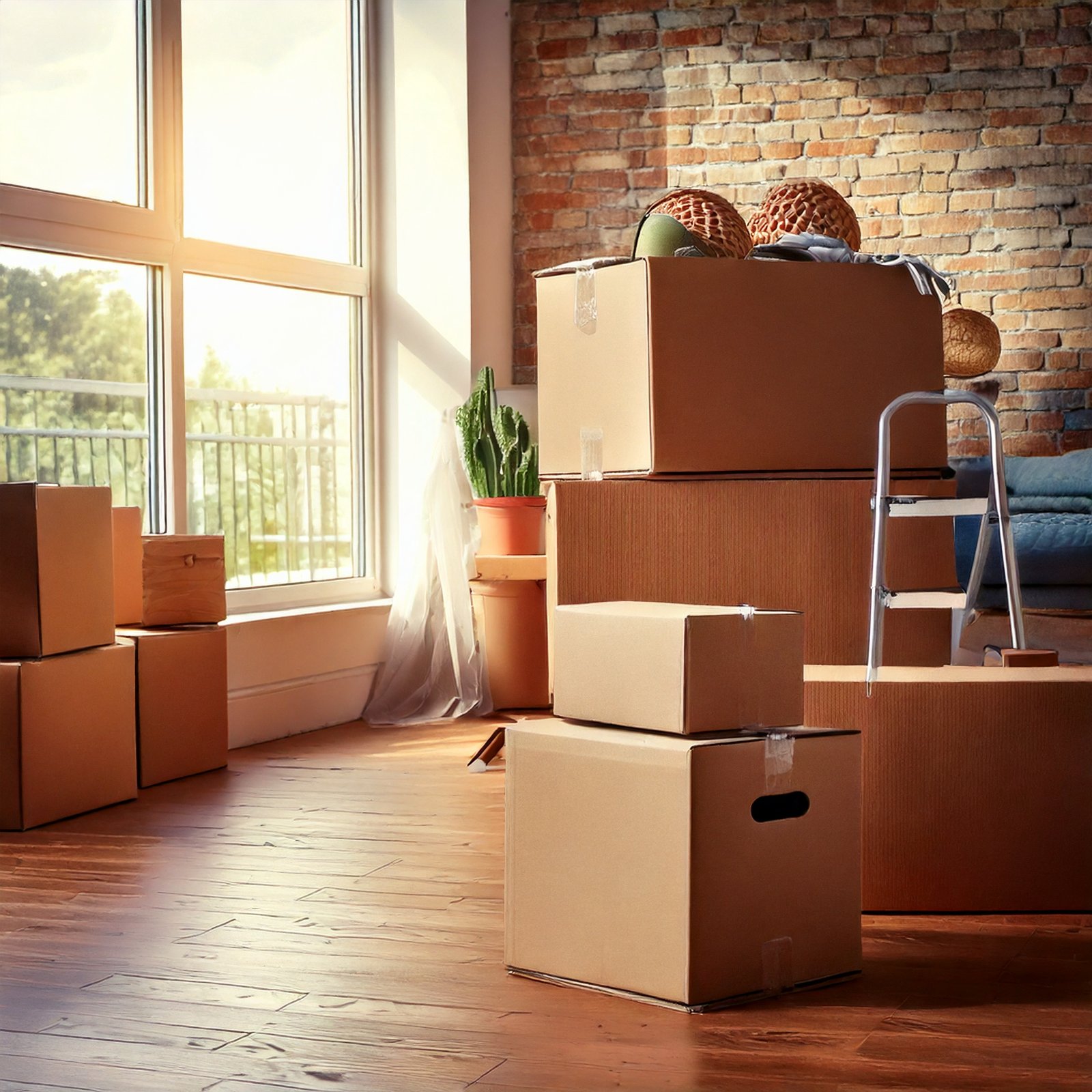 Firefly gestalte mir ein bild zum thema umzug 27700